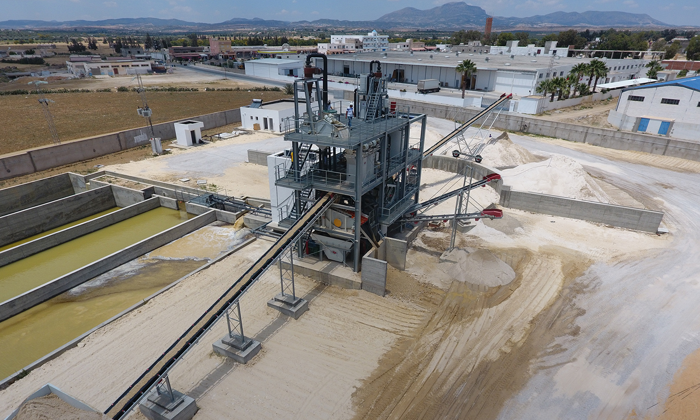 Mise en place d’une unité de traitement de sable verrier